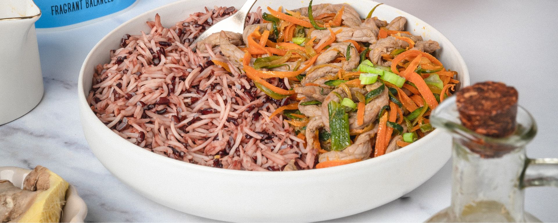 VENERE RICE &BASMATI WITH BEEF STRIPS AND